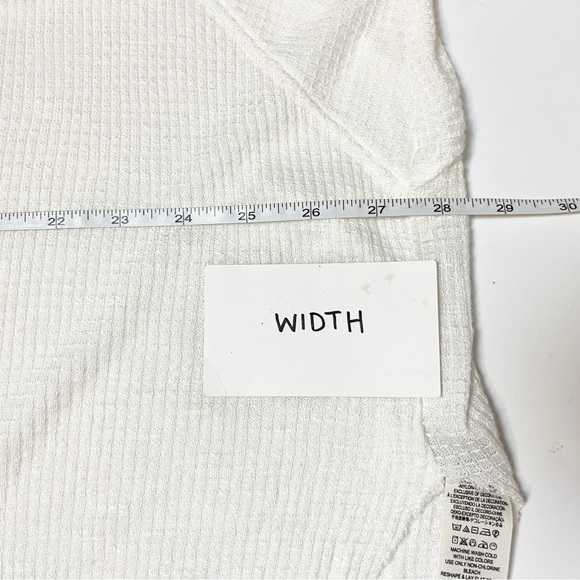 Free People Spring Valley Thermal Top Large Ivory flowy lace lightweight boho - Picture 8 of 10